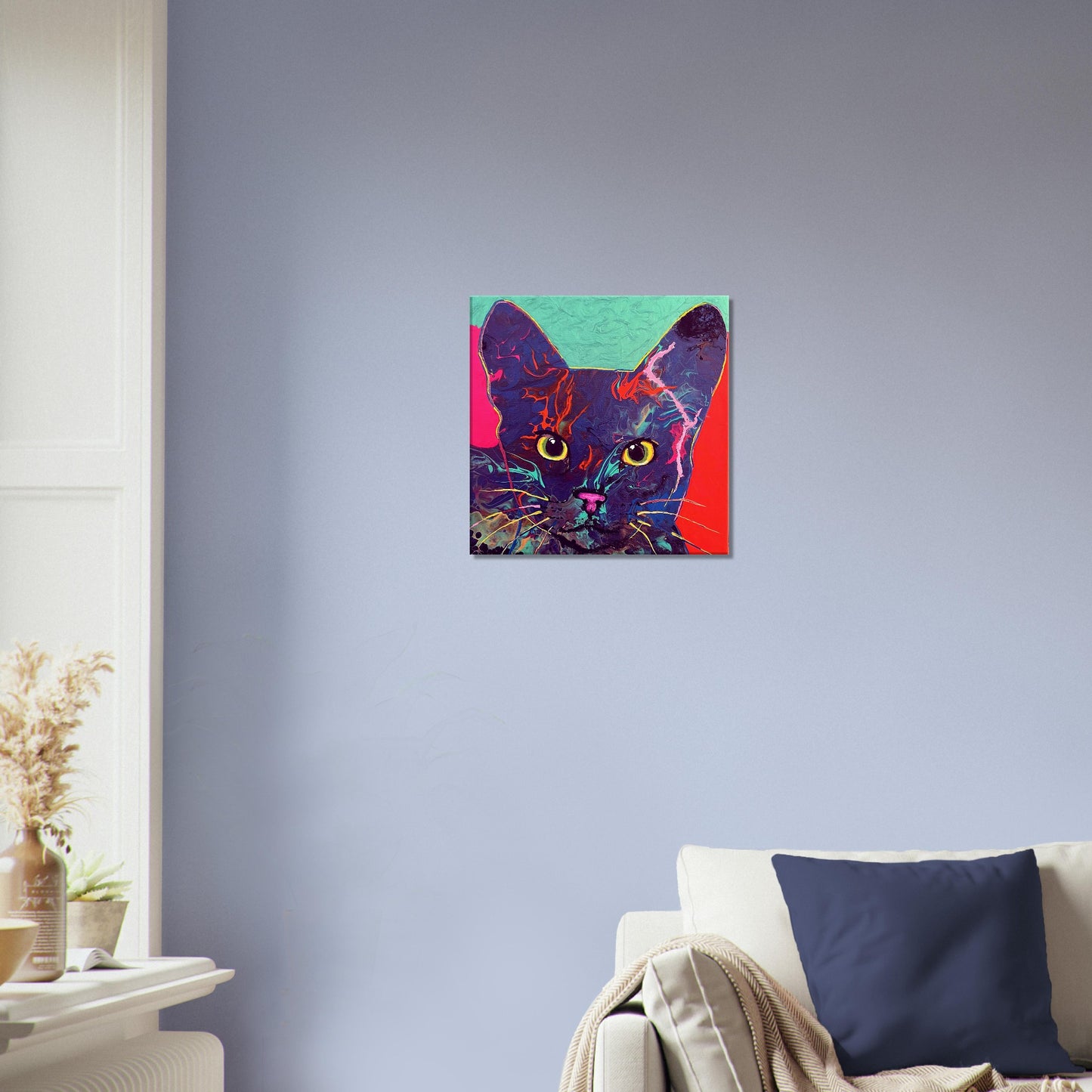 Canvas Print "Blue Cat "