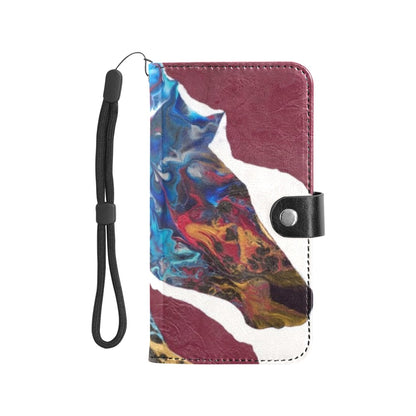 Patriotic Horse Flip Leather Purse for Mobile Phone (Large)