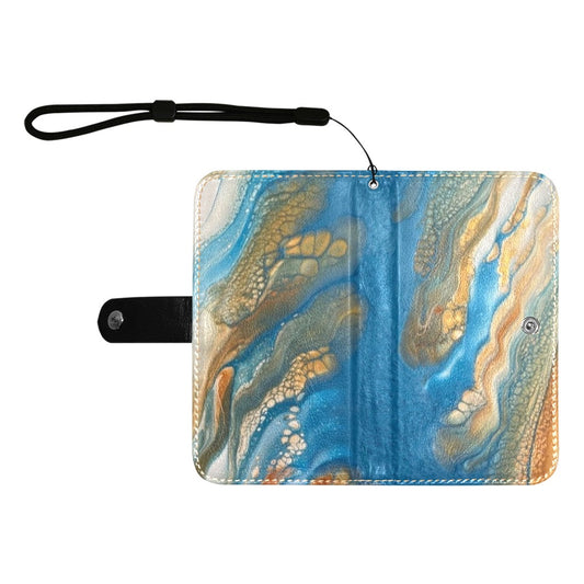 Flip Leather Purse for Cell Phone "River"